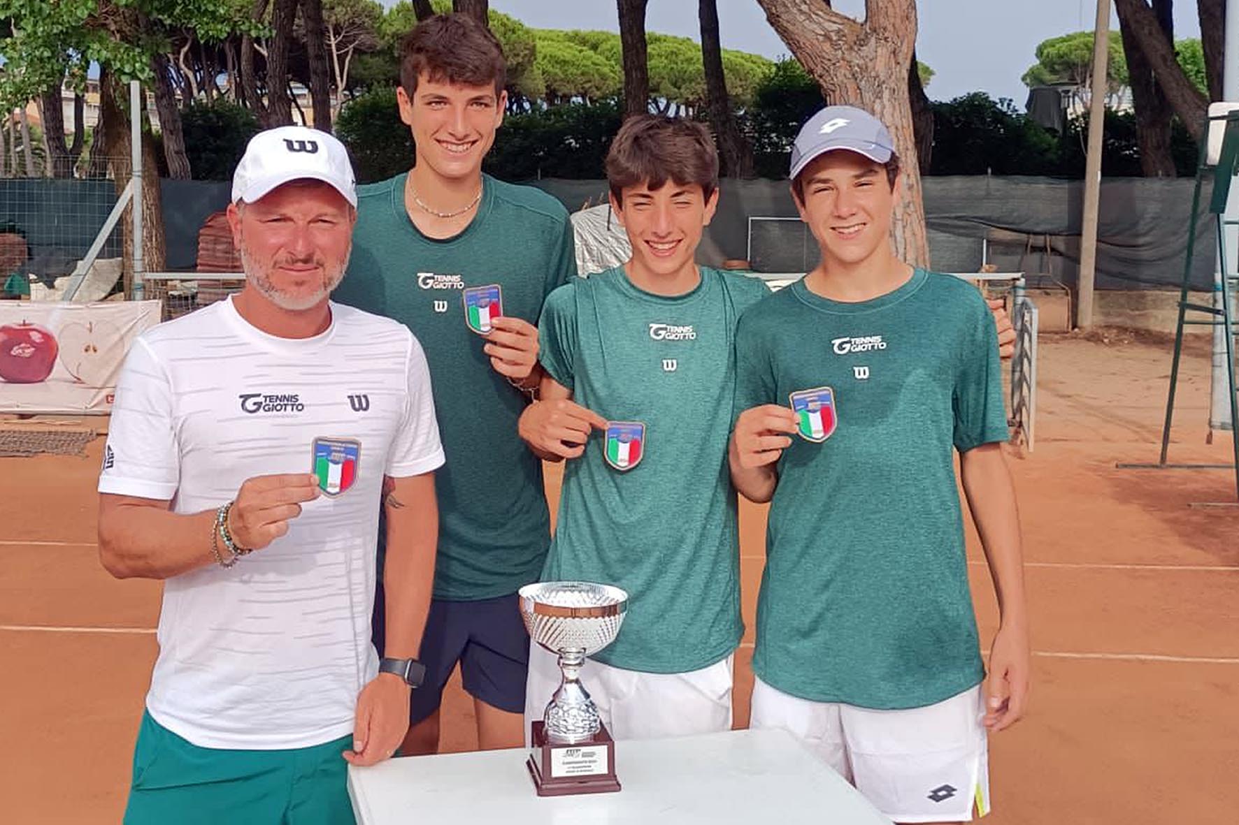 Il Tennis Giotto è campione toscano a squadre con l’Under16 maschile